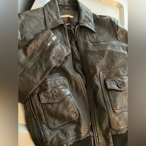 EUC vintage john varvatos rare leather jacket - small